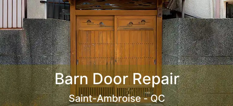  Barn Door Repair Saint-Ambroise - QC
