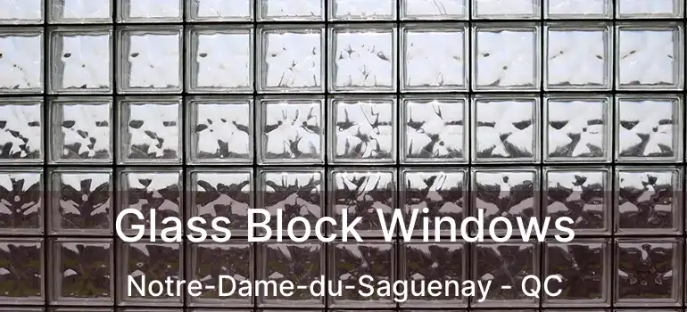  Glass Block Windows Notre-Dame-du-Saguenay - QC
