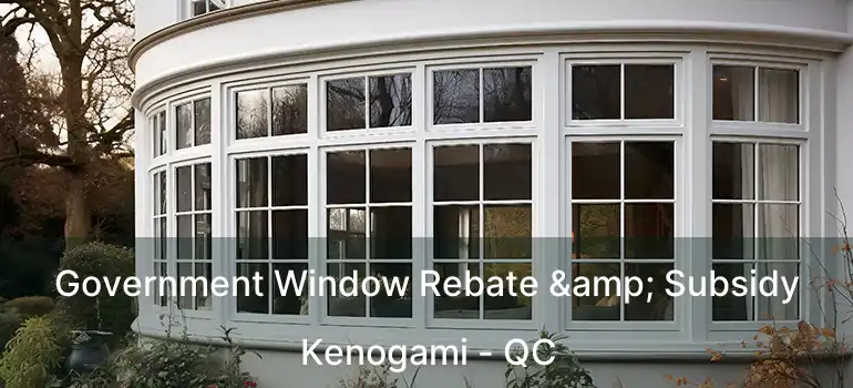  Government Window Rebate & Subsidy Kenogami - QC