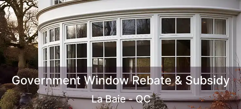  Government Window Rebate & Subsidy La Baie - QC