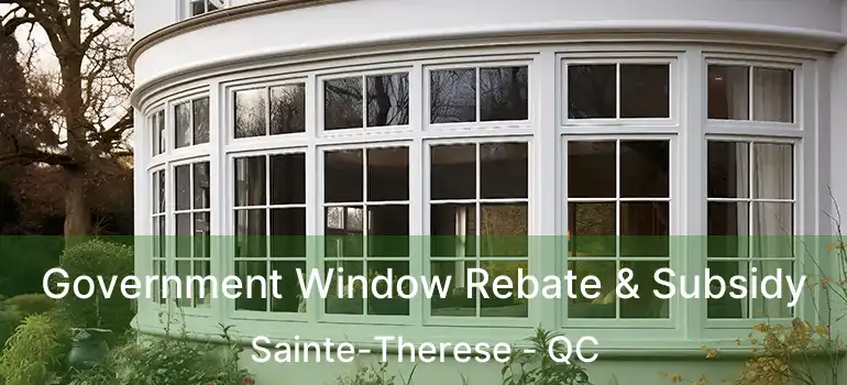  Government Window Rebate & Subsidy Sainte-Therese - QC