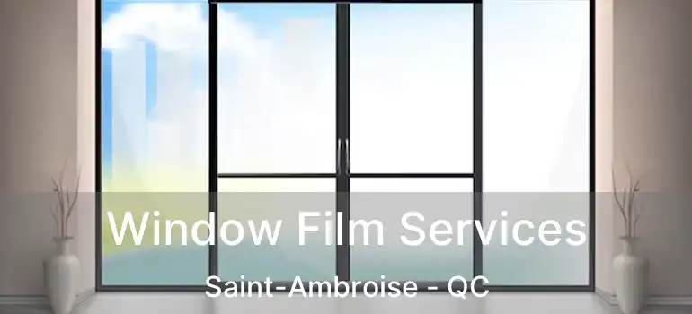  Window Film Services Saint-Ambroise - QC