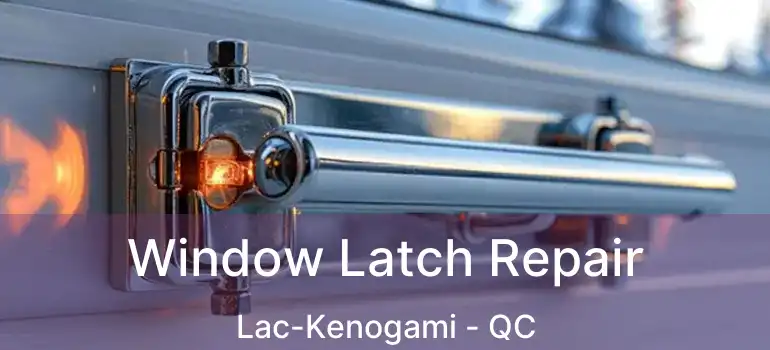  Window Latch Repair Lac-Kenogami - QC